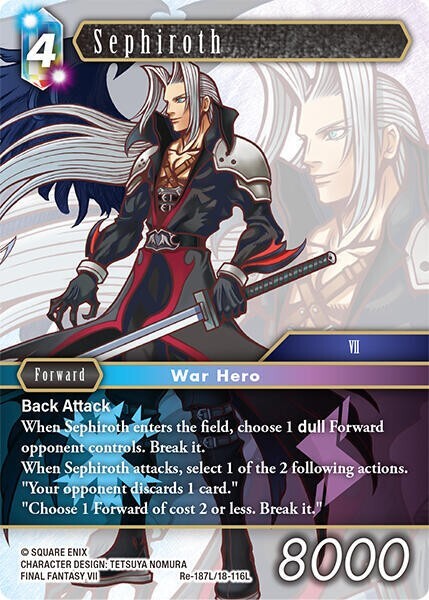Sephiroth - Re-187L/18-116L NM - Final Fantasy TCG | eBay