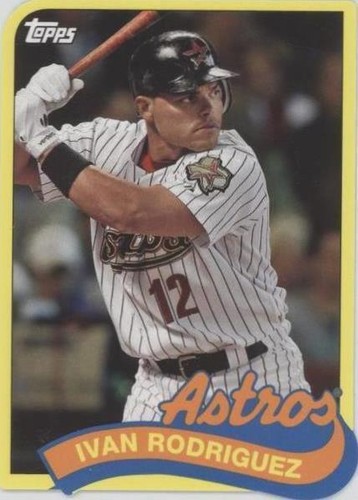 2014 Topps Baseball 1989 MINI DIE CUT Ivan Rodriguez TM-IR