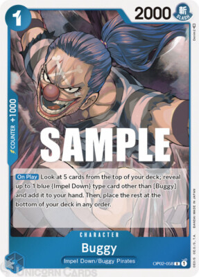 OP02-058 Buggy Rare One Piece TCG Card | eBay