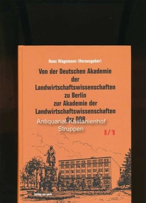 "Konvolut drei Bände: Von der Deutschen Akademie der Landwirtschaftswissenschaft