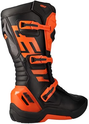 ATHENA STIEFEL MOTO-CROSS LEATT 3.5 GRÖSSE 47 ORANGE MOTORRAD ENDURO WENN
