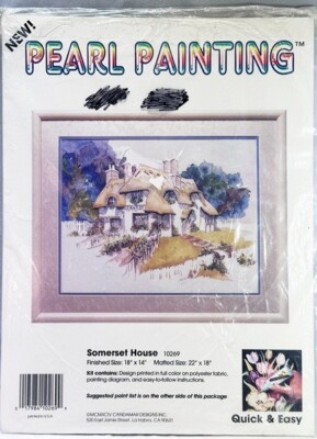 NEW / VINTAGE Candamar Designs Pearl Painting Somerset House Kit 10269