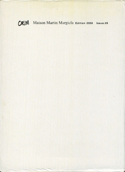アート・デザイン・音楽 CREAM.09 Maison Martin Margiela Cream Maison Martin Margiela edition 2008 Issue 09 Hong Kong