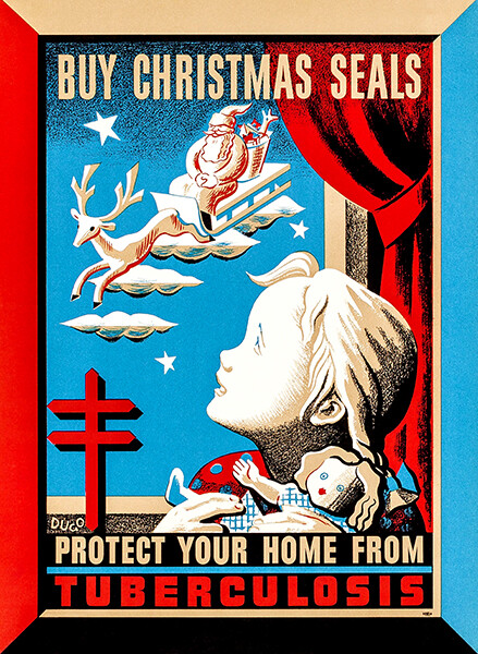 Buy Christmas Seals - Tuberculosis - 1943 - Promotional Advertising