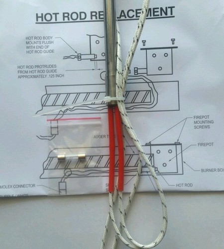 1200 Degree IGNITER for TRAEGER PELLET STOVES INCLUDE FUSE AND INSTRUCTIONS USA
