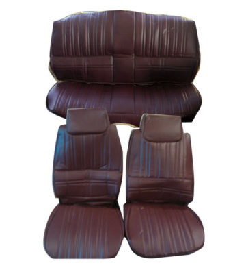 1983-1984 Hurst Olds Cutlass 442 Maple Red VINYL Front & Rear Seat Covers Set