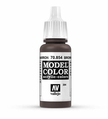 Vallejo Brown Glaze Model Color 17ml Acrylic Paint 70.854
