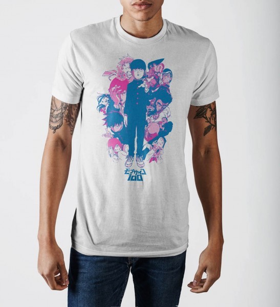 **Легальный ** Моб Психо 100 Ключевых персонажей группы Shigeo, Аутентичная футболка TS5ECA