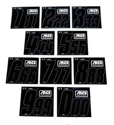 MCS BMX Number Set  3'' and 2''