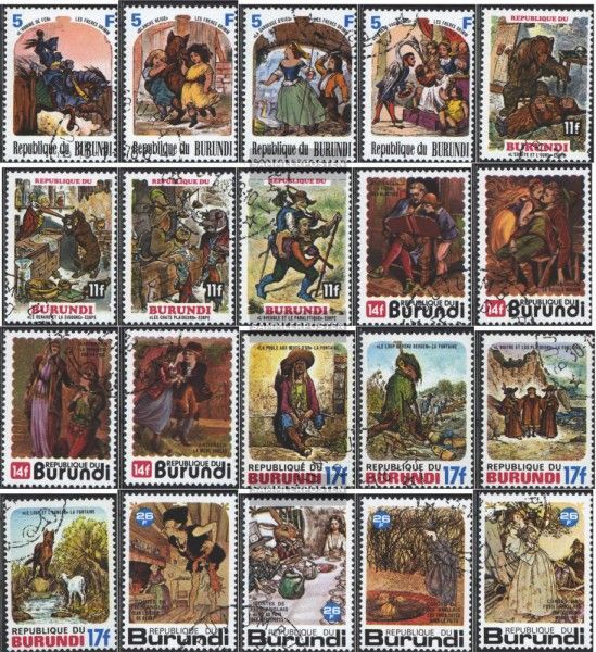 Burundi 1379a-1398a OblitÃ©RÃ© 1977 Fairytale Et Fables