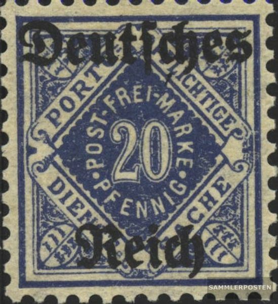 Deutsches Reich D55x GeprÃ¼Ft, Wasserzeichen Kreuze Und Ringe Gestempelt 1920 WÃ¼R
