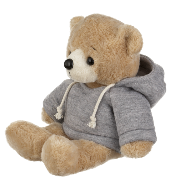 Ganz Get Well Soon Teddy Bear with Gray Hoodie Stuffed Animal