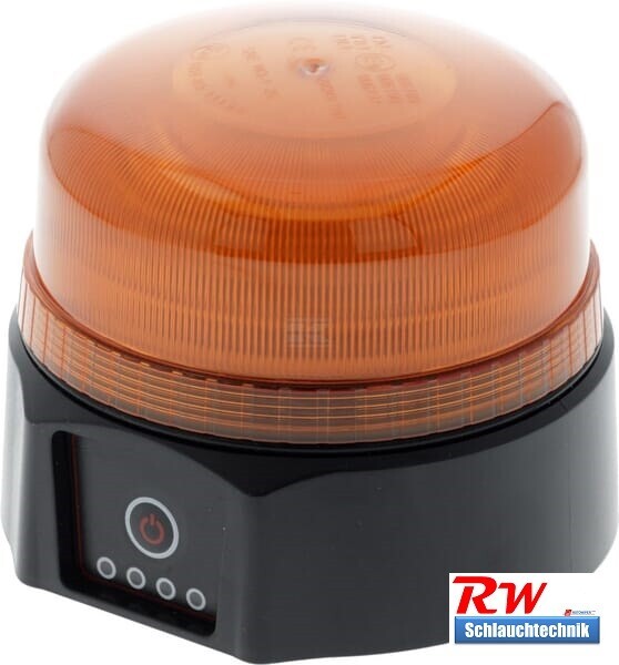 Akku Rundumleuchte Orange 12,6w Led, 123x94mm, Usb, Magnet, 6 Std. Betriebszeit