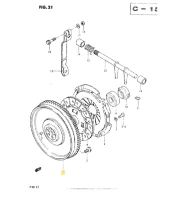 SUZUKI carry Every FLYWHEEL 12620-85301-000Genuine JDM OEM