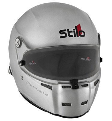 Stilo SA2020 ST5 FN Composite Racing Helmet Matte Silver - XL - DOT/SNELL