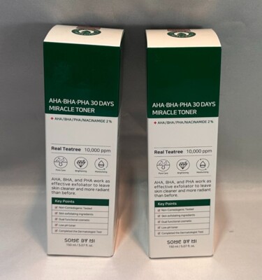 2 Packs - Some By Mi AHA BHA PHA 30 Days Miracle Toner 150ml Sensitive Skin