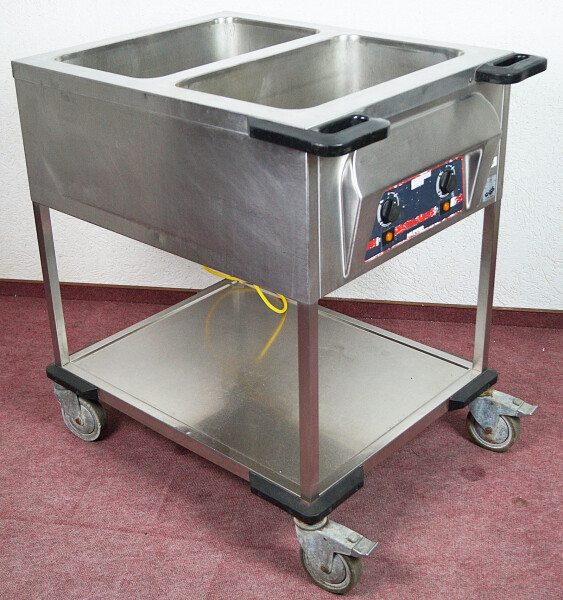 Hupfer SPA-EB 2 Mobile Bain Marie Wagen Gastro Speisenausgabewagen Wasserbad