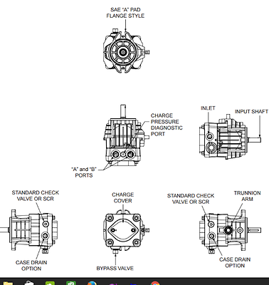 Pump PG-1KQC-DY1X-XXXX/BDP-10A-360 HYDRO GEAR OEM  FOR TRANSAXLE OR TRANSMISSION