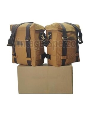 Olive Saddle Stay Pannier Bags Fits Royal Enfield New Classic/Meteor/Bullet 350