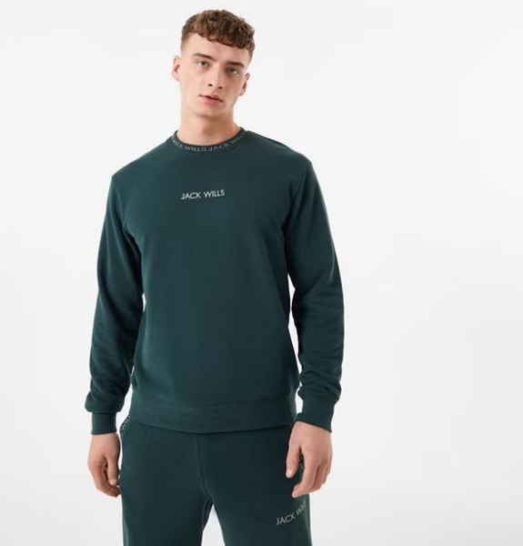 Jack wills green best sale sweatshirt