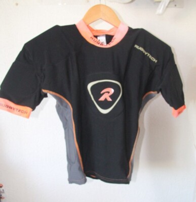 Original Maillot RUGBYTECH shoulder pro - taille L noir orange neuf