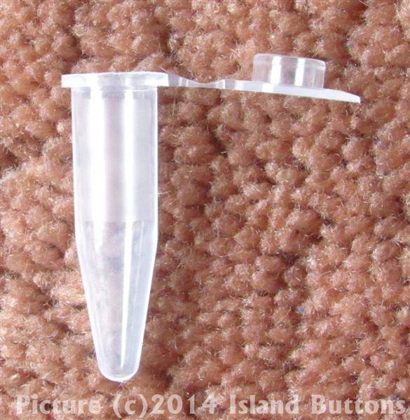 50 Nano Geocache Containers (1.5ml, White Plastic Tubes)
