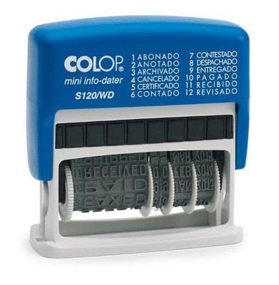 Colop Seal S120/WD 4 x 42mm Date Blue