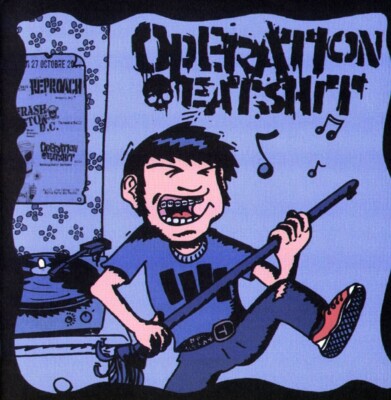 OPERATION EAT SHIT S/T 7'' Ep PUNK ROCK Hardcore BLACK VINYL Anxiety Attack OOP