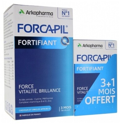 Arkopharma Forcapil Hair and Nails 240 Capsules for Hair Skin & Nails Health