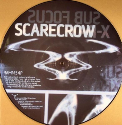 Sub Focus   X-Ray/Scarecrow 12'' Vinyl PICTURE DISC Ram Records Drum n bass VG+