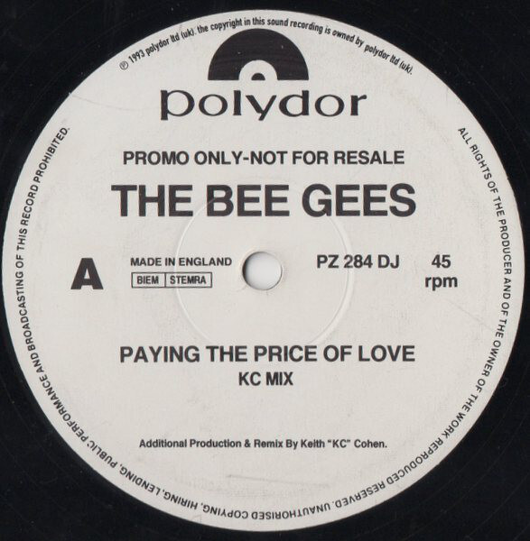 Vinyle - The Bee Gees* - Paying The Price Of Love (12