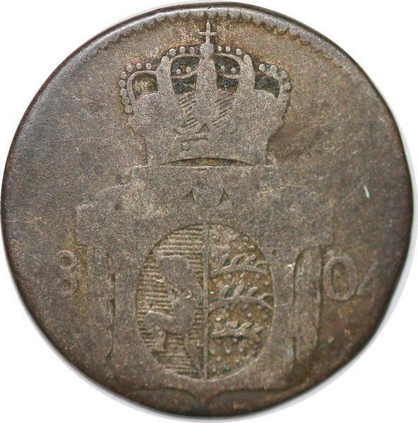 T7637 German States WÃÂ¼Rttemberg 6 Kreuzer 1804 Friedrich Ii -> Make Offer
