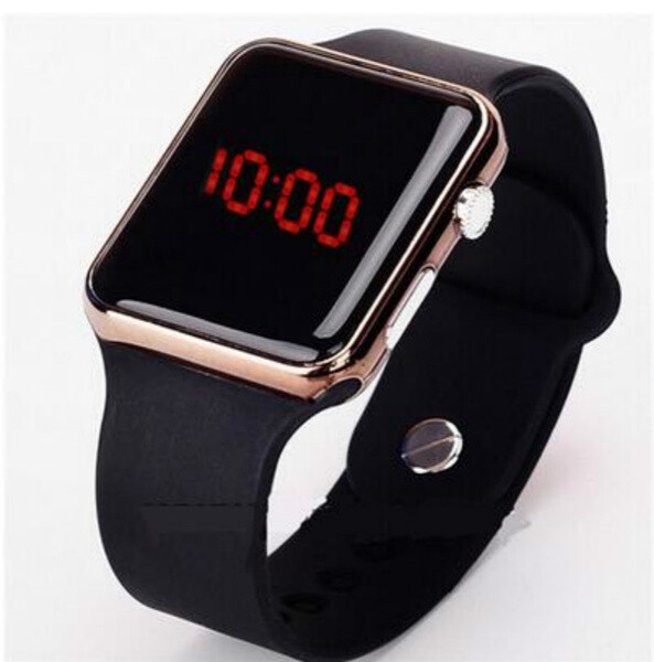 Unisex Digital LED Sportuhren Herren Damen Casual Silikonband Armbanduhren