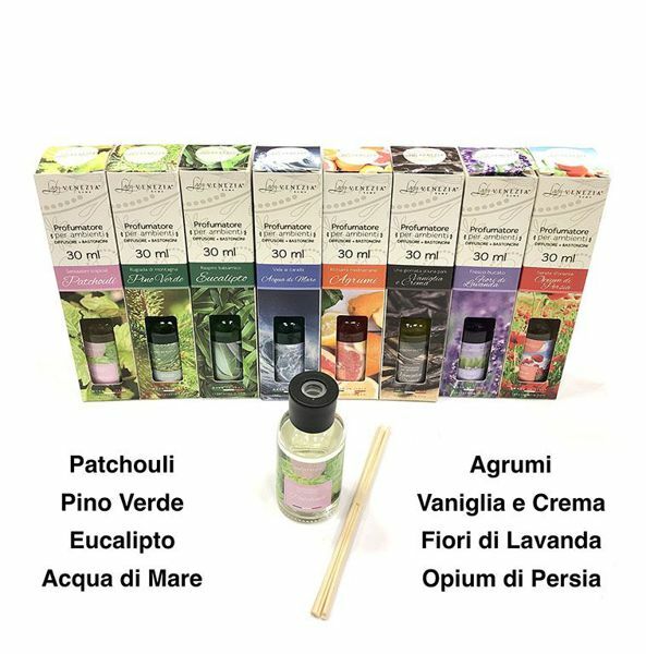 Set 16 Diffusori Essenze 30ml Profumatori Ambiente Varie Fragranze Casa hmj