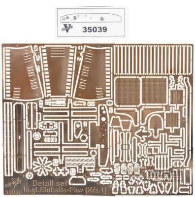 Vmodels 35039 - 1/35 - Photo-etched Detail set le.gl.Einheits-Pkw(Kfz,1) 35039