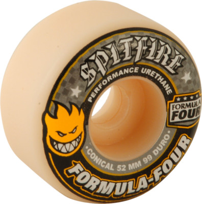 Spitfire Formula Four Conical 52mm 99a  Skateboard Wheels Set 4