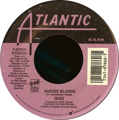 INXS - Suicide Blonde (7'', Single) (Very Good (VG)) - 2898702130