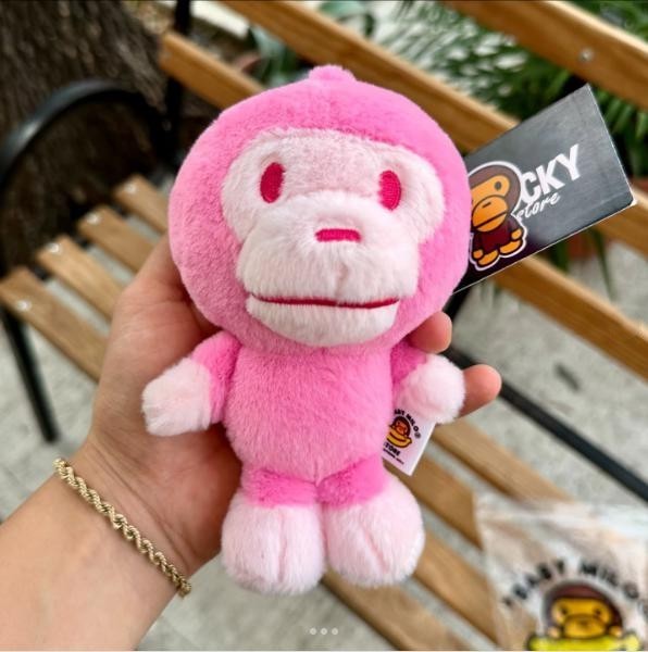 BABY MILO Keychain Pink Plush Doll A BATHING APE BAPE JAPAN