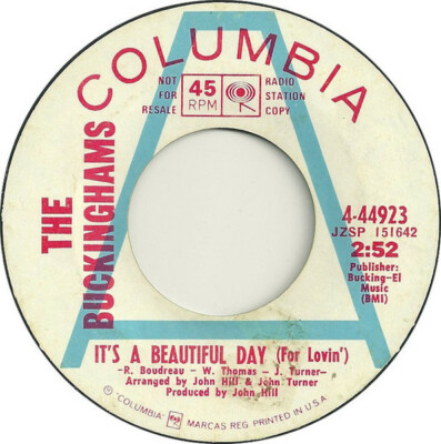 The Buckinghams Its A Beautiful Day (For Lovin) / Difference Of Opinion
