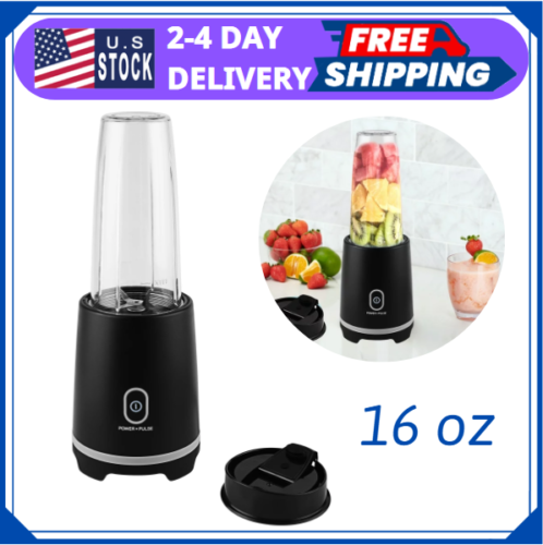 Mainstays Single Serve Blender,16 Oz Black, 220W, 120V*60Hz - NEW