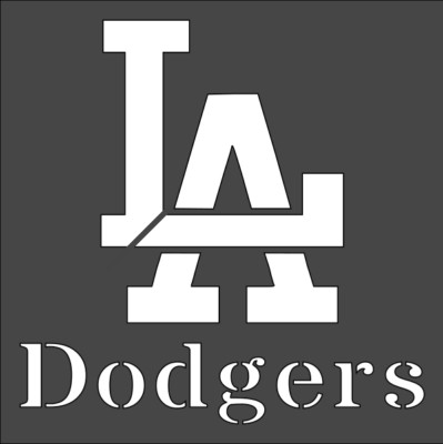 4''x4'' Clear Plastic Stencil - Sports - LA Dodgers (SR72)*****