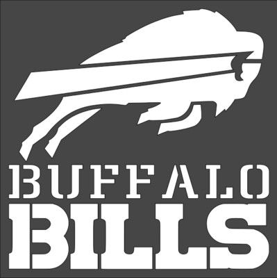 4''x4'' Clear Plastic Stencil - Sports - Buffalo Bills (SR63)*****