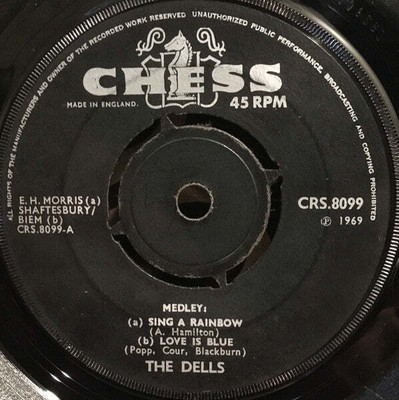 The Dells - Medley: (a) Sing A Rainbow (b) Love Is Blue / Hallelujah Baby (7'',