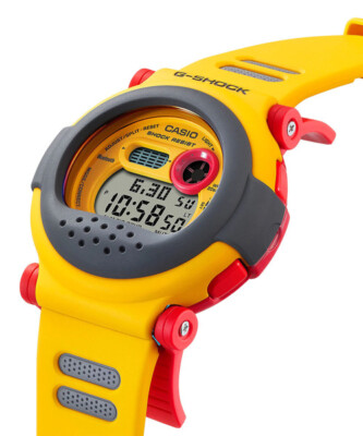Pre-owned Casio G-shock G-b001mve-9jr Limited Yellow Carbon Core Extra Bezel Men Watch