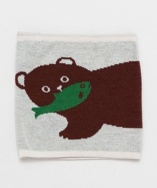 Kaya Japanese Haramaki Stomach/Body Warmer Belt Bear and Salmon Design