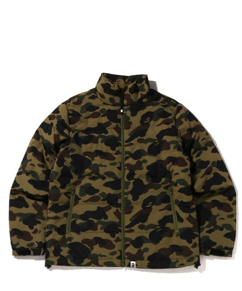 Pre-owned A Bathing Ape 1st Camo Down Jacket S-xxxl Men's Reversible Japan 1i20144001 In Green