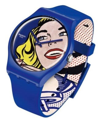 SWATCH MoMA ART JOURNEY 2023 GIRL BY ROY LICHTENSTEIN THE WATCH Blue SUOZ352 New