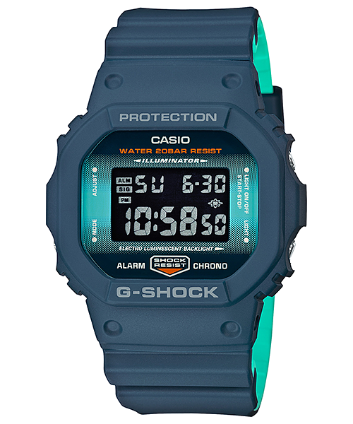 Casio G-Shock Fashion Resin Band Shock Resistant Navy Blue C