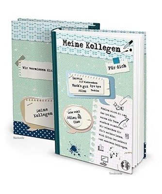 Logbuch-Verlag XXL Kollegenbuch DIN A4 164 Seiten zum Einschreiben Abschiedsgesc