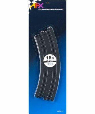 AFX Curve 15'' Radius 1/8 Circle HO Slot Car Track Sections (2) - 70613